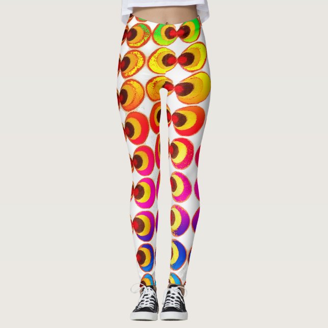 Psychedelic fabric leggings (Front)