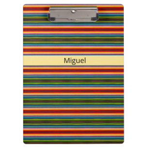 Psychedelic fabric Mexican pattern Clipboard