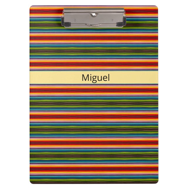 Psychedelic fabric Mexican pattern Clipboard (Front)