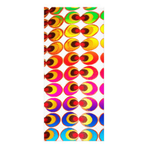 Psychedelic fabric rack card