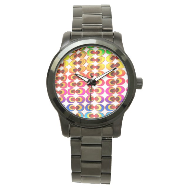 Psychedelic fabric watch (Front)