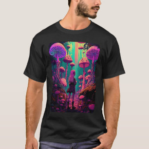 Psychedelic Fairy In The Mushroom Forest 1 T-Shirt