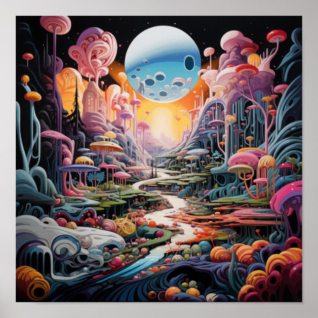 Psychedelic Fantasy Poster (Front)