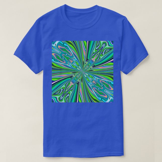 Psychedelic far out bursts of color T-Shirt (Design Front)