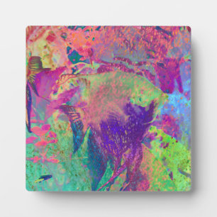 Psychedelic fish plaque