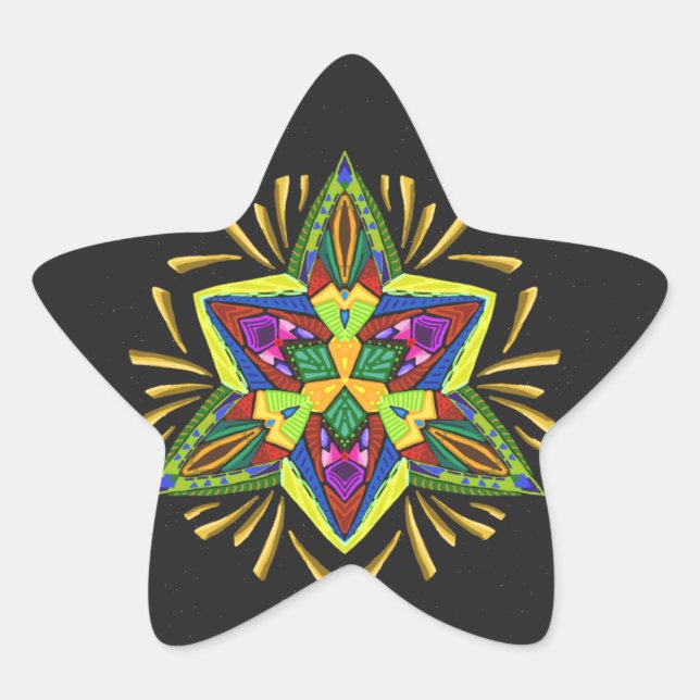 Psychedelic Flash ~Christmas~ Sticker (Front)