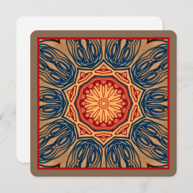 Psychedelic Flat Card (Front/Back)