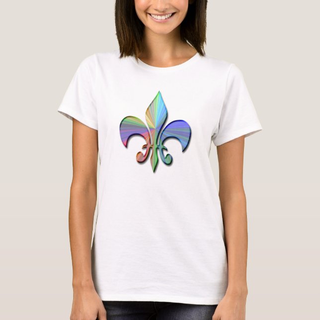 Psychedelic Fleur de Lys T-Shirt (Front)