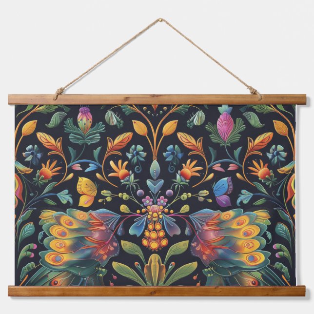 Psychedelic Flight Tapestry Botanical (Front)