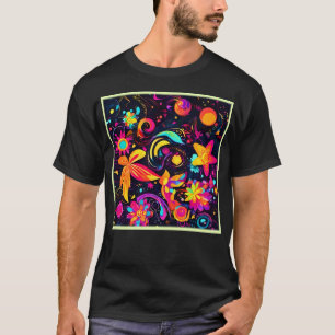 Psychedelic Floral Cosmos T-Shirt