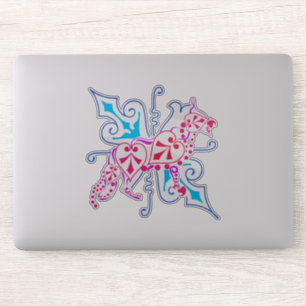 Psychedelic floral German Shepherd Dog