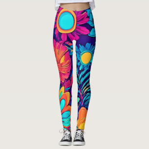 Psychedelic Floral Tapestry Leggings