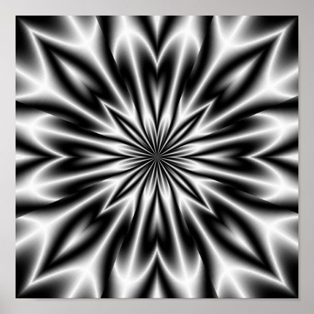 Psychedelic Flower X-Ray Poster (Front)