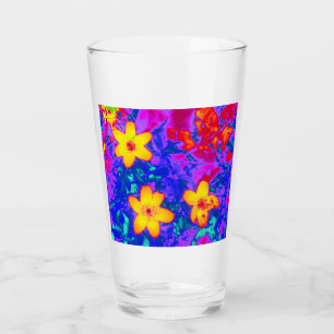 psychedelic flowers 4 glass