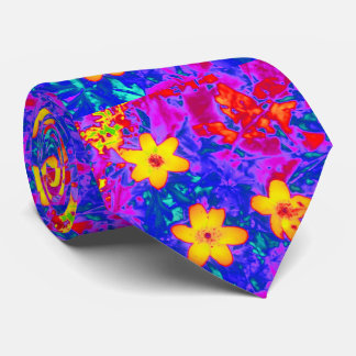 psychedelic flowers 4 tie