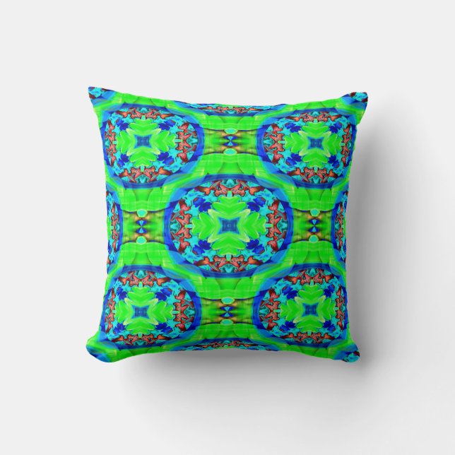 Psychedelic flowers...... cushion (Front)