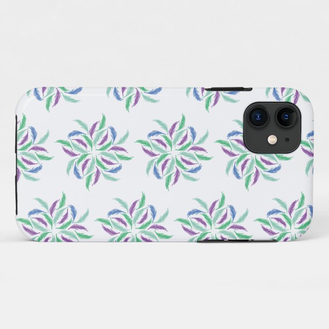 Psychedelic Flowers iPhone / iPad case (Back (Horizontal))
