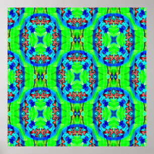 Psychedelic flowers..... poster