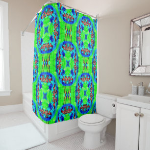 Psychedelic flowers..... shower curtain