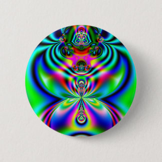 Psychedelic Flutterby 6 Cm Round Badge