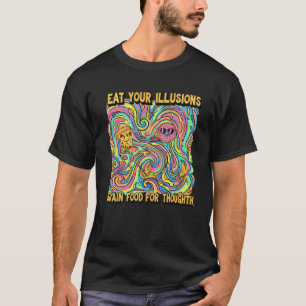 Psychedelic Food Illusion Design friends T-Shirt
