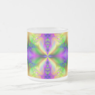 Psychedelic Fractal 85 ~ Frosted Glass Mug