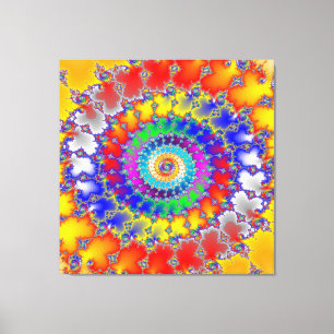 Psychedelic Fractal Canvas Print