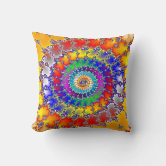 Psychedelic Fractal Cushion (Front)