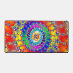 Psychedelic Fractal Desk Mat