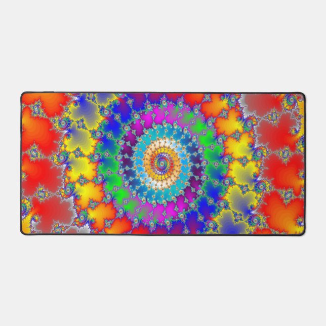 Psychedelic Fractal Desk Mat (Front)
