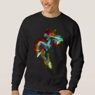 Psychedelic Fractal Hip Hop Breaker Dancer Sweatshirt