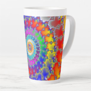Psychedelic Fractal Latte Mug