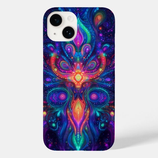 Psychedelic Fractal Phone Case (Back)