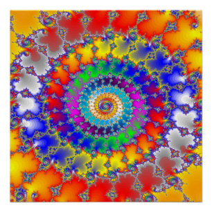Psychedelic Fractal Poster