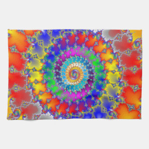 Psychedelic Fractal Tea Towel