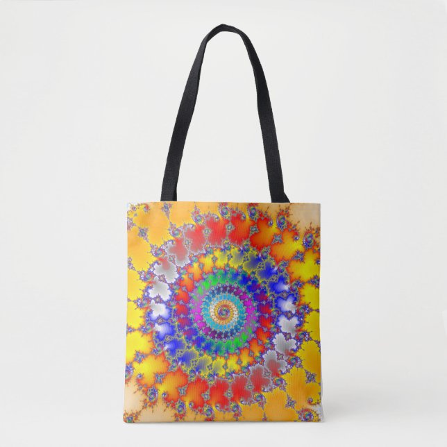 Psychedelic Fractal Tote Bag (Front)