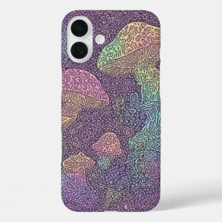 Psychedelic Fungi Galaxy - IPhone 16 Case