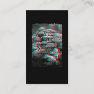 Psychedelic Fungi Vaporwave Crazy Mind Mushrooms Business Card