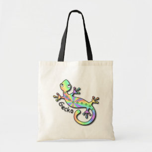 Psychedelic Gecko Tote Bag