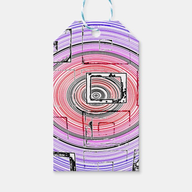 Psychedelic Gift Tags (Front)