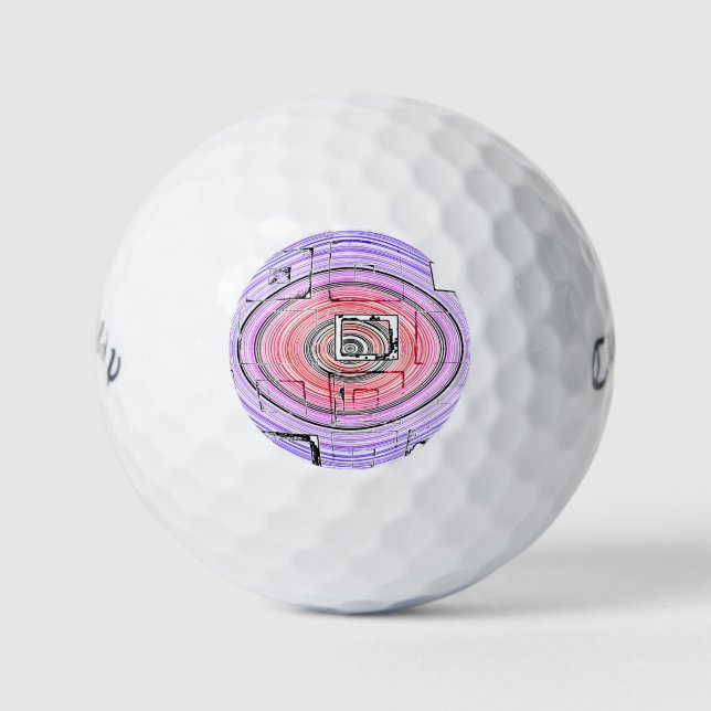 Psychedelic Golf Balls (Front)