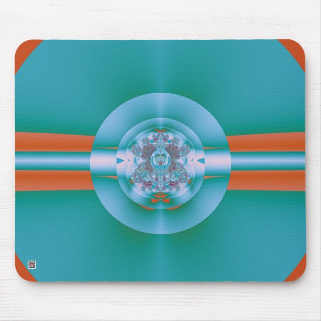 Psychedelic Green Mouse Pad (Front)