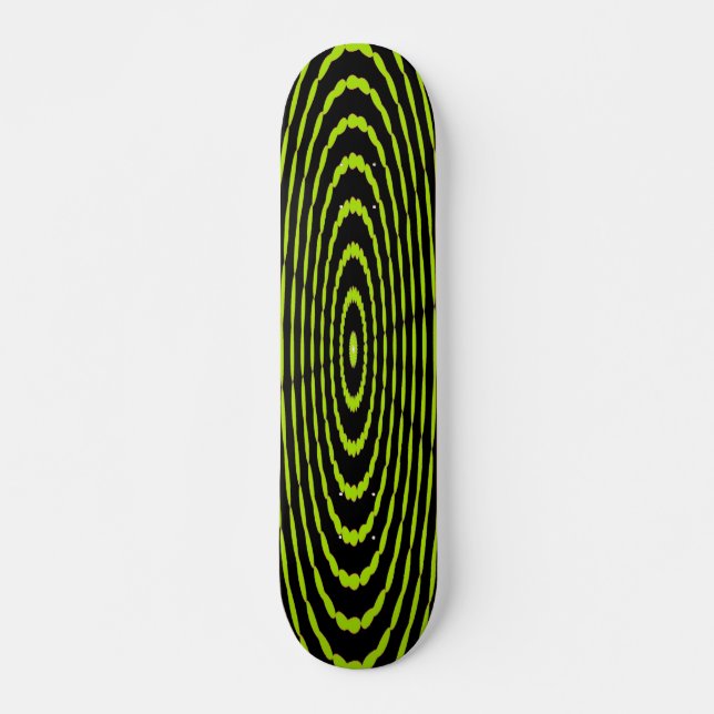 Psychedelic Green - Skateboard (Front)