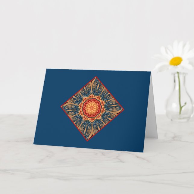 Psychedelic Greeting Card Blank Inside (Small Plant)