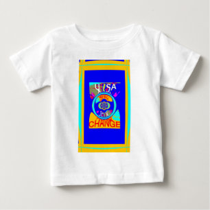 Psychedelic Groove: Pop Art Abstract Energy Baby T-Shirt