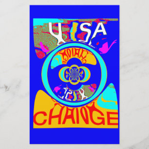 Psychedelic Groove: Pop Art Abstract Energy Stationery