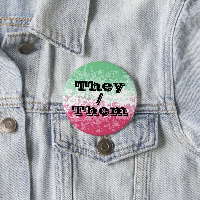 Psychedelic Groovy Abstract Abrosexual Pride Flag 7.5 Cm Round Badge (In Situ)