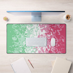 Psychedelic Groovy Abstract Abrosexual Pride Flag Desk Mat