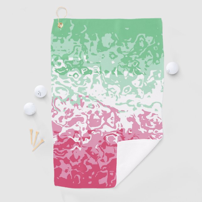 Psychedelic Groovy Abstract Abrosexual Pride Flag Golf Towel (InSitu)