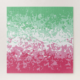Psychedelic Groovy Abstract Abrosexual Pride Flag Jigsaw Puzzle